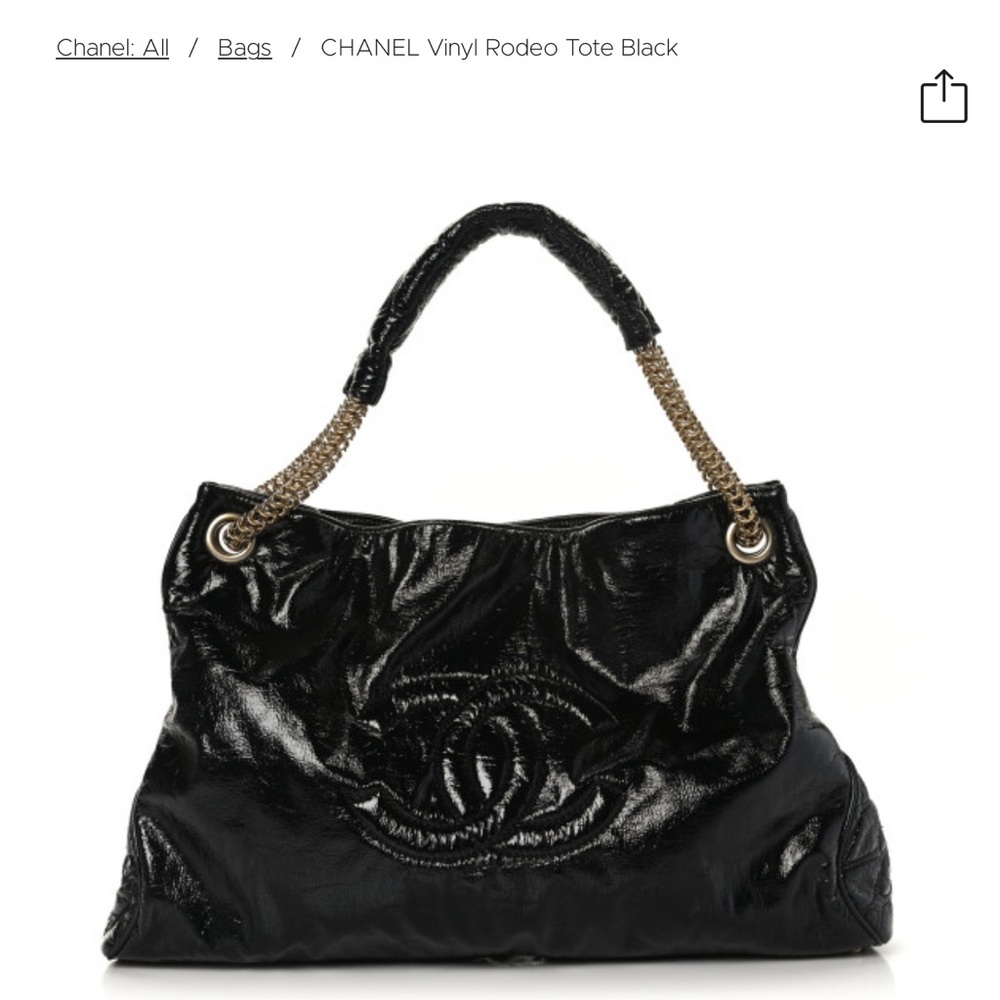 Chanel Rodeo Shoulder Bag with Gold Chain
